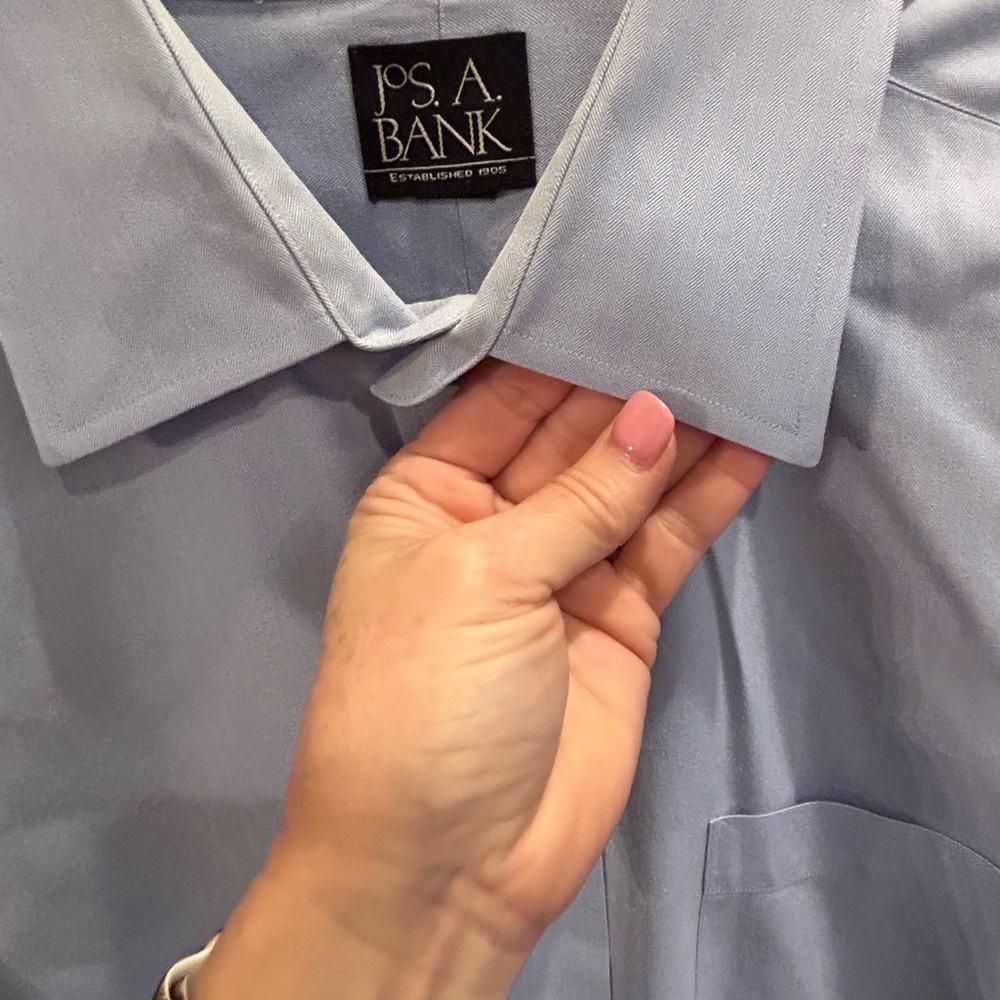 Jos. A. Bank Blue Dress Shirt Classic Formal Style